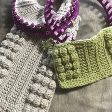 Load image into Gallery viewer, Bobble Rib Stitch Scarf Pattern
