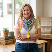 Load image into Gallery viewer, Triangle Shawl Scarf Pattern