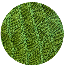 Load image into Gallery viewer, Flying Geese Stitch Pattern Flat and In the Round