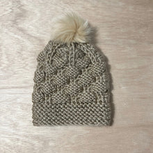 Load image into Gallery viewer, Loom Knit Chunky Child Hat Pattern Textured Stitch copyright Loomahat