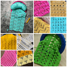 Load image into Gallery viewer, Top Ten (10) Stitches Volume 2 Lace Patterns: Acorn, Chevron, Open Honeycomb, Paw, Ridged Ribbon, Tilted Blocks, Wheat, Zig Zag Eyelet
