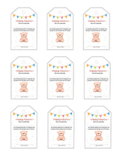 Load image into Gallery viewer, Teddy Bear Adoption Certificate Tags