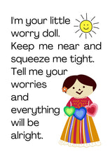 Load image into Gallery viewer, Worry Doll Poem Printable Cards and Tags
