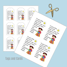 Load image into Gallery viewer, Worry Doll Poem Printable Cards and Tags