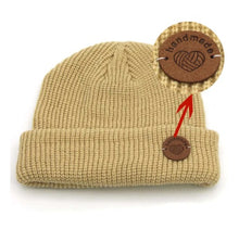 Load image into Gallery viewer, Circle Heart "Handmade" PU Leather Labels Tags with 2 Holes