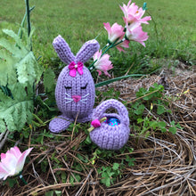 Load image into Gallery viewer, Loom Knit Easter Bunny with Bag Pattern