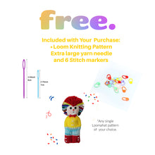 Load image into Gallery viewer, Loops and Threads Knitting Looms Sets 24 31 36 41 Pegs with Free Loomahat Pattern , Free Extra Large Eye Yarn Needle and Stitch markers