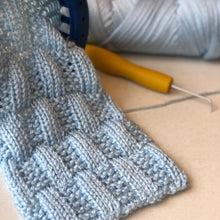 Load image into Gallery viewer, Garter Stitch Rectangles Stitch Pattern Flat and in the Round