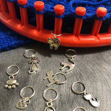 Load image into Gallery viewer, Knitting Loom Pattern Kitty Cat Stitch Markers Copyright Loomahat