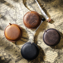 Load image into Gallery viewer, Crazy Horse Genuine Leather Retractable Portable Tape Measure