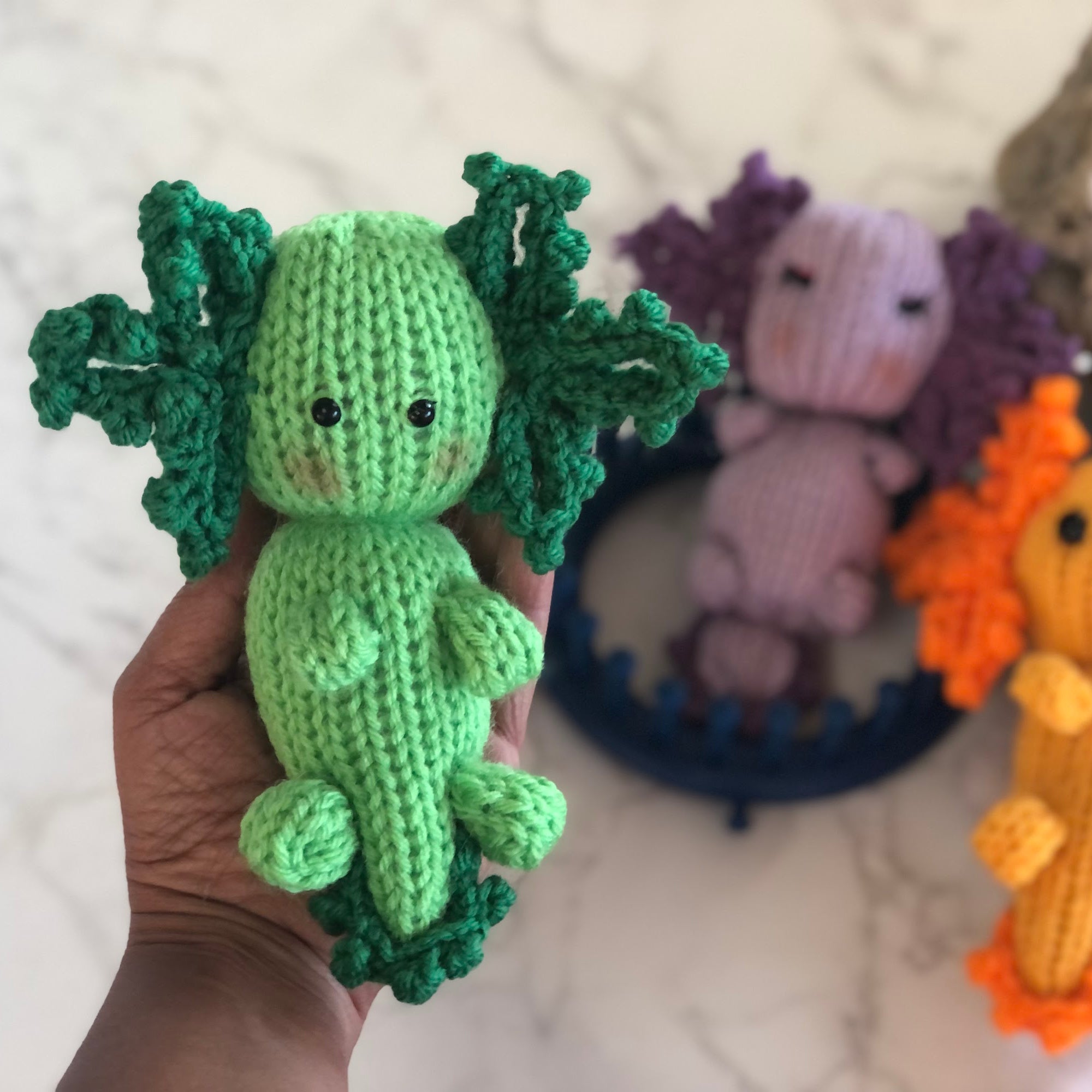 Loom Knit Axolotl Doll Pattern With Video Tutorial Loomahat Store loom-knit-axolotl-doll-pattern-with-video-tutorial-loomahat-store