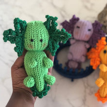 Load image into Gallery viewer, Loom knit Axolotl Doll Toy Pattern copyright Loomahat