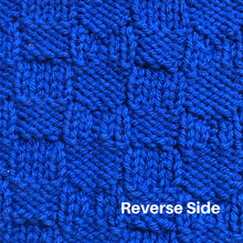 Load image into Gallery viewer, Bowtie Basketweave Stitch Pattern in Flat and in the Round