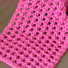 Load image into Gallery viewer, Open Honeycomb Lace Stitch Pattern Flat and in the Round