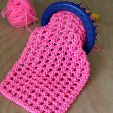 Load image into Gallery viewer, Open Honeycomb Lace Stitch Pattern Flat and in the Round