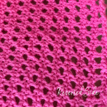 Load image into Gallery viewer, Open Honeycomb Lace Stitch Pattern Flat and in the Round