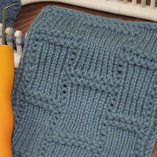 Load image into Gallery viewer, Textured Tiles Stitch Washcloth Dishcloth Pattern