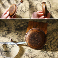 Load image into Gallery viewer, Crazy Horse Genuine Leather Retractable Portable Tape Measure