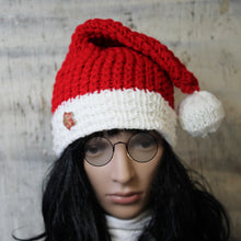 Load image into Gallery viewer, Santa Hat Slouchy Beanie for Men or Women Pattern