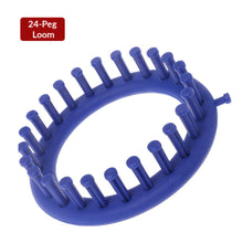 Load image into Gallery viewer, 24 Peg Round Knitting Loom with FREE Pattern Loomahat Store