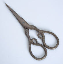Load image into Gallery viewer, Small Snake Scissors Bronze