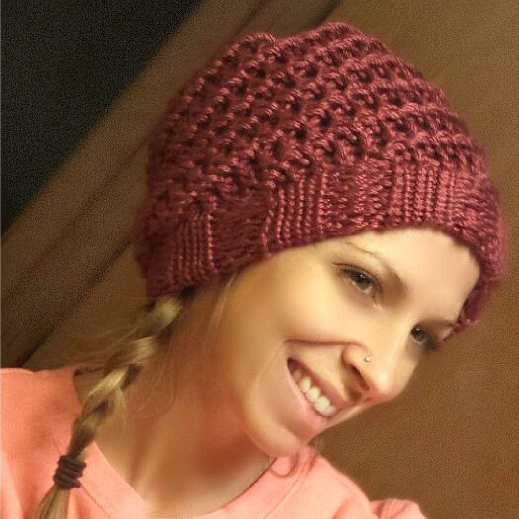Spiral Slouchy Hat and Messy Bun - Two Patterns