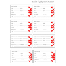 Load image into Gallery viewer, Swatch Printable Tags Labels