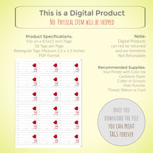 Load image into Gallery viewer, Scrap Yarn Mini Printable Tags Labels