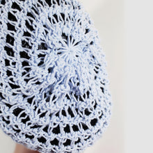 Load image into Gallery viewer, Loom Knit Three Step Stitch Slouchy Hat Snood Pattern. Made with 41 peg loom. Copyright Loomahat
