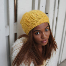 Load image into Gallery viewer, Waffle Rib Stitch Slouchy Hat Pattern