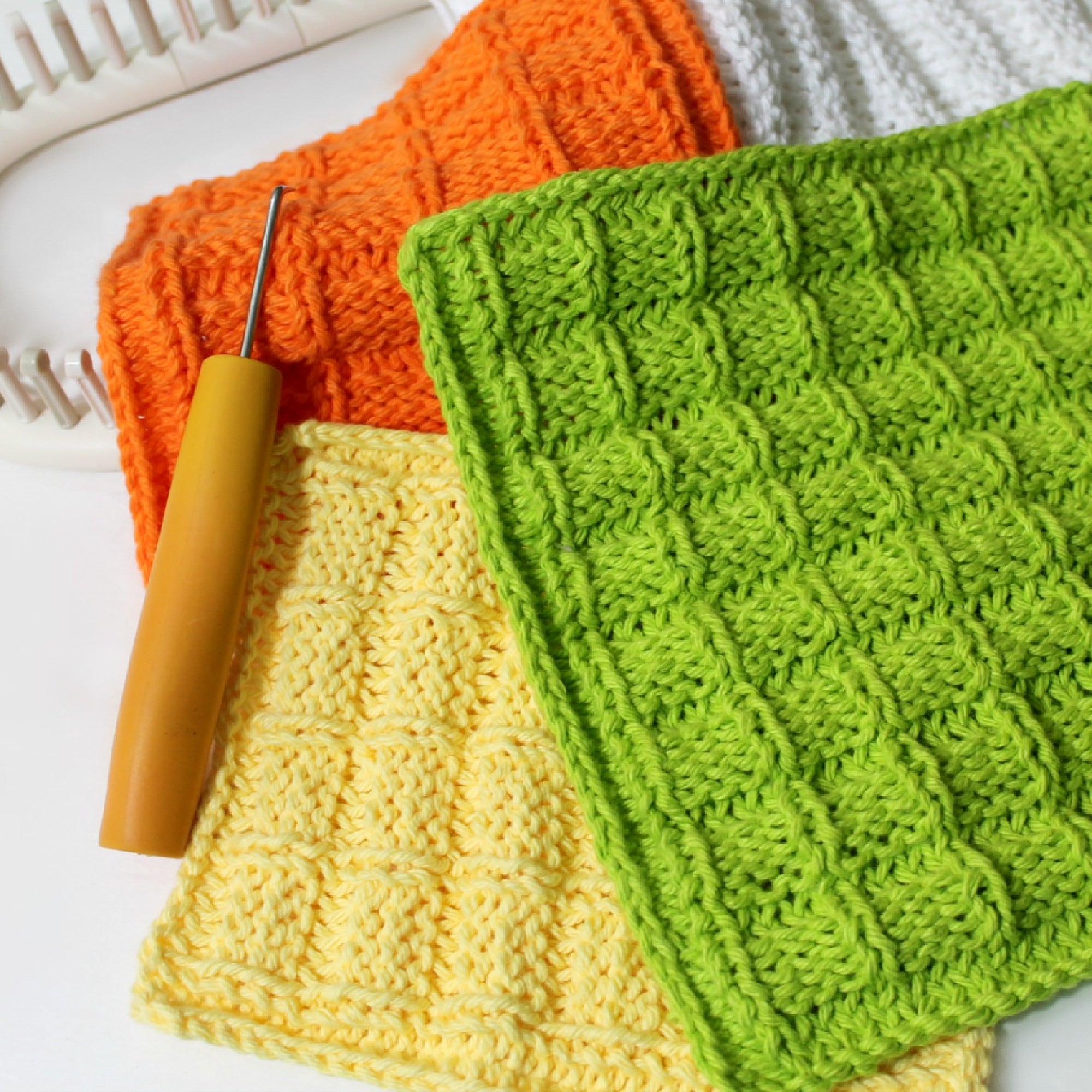 Waffle Stitch Dishcloth (Dishcloth Series) 