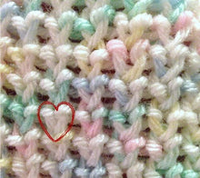 Load image into Gallery viewer, Tiny Heart Stitch Baby Hat Pattern