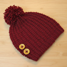 Load image into Gallery viewer, Loom Knit Bamboo Stitch Hat Pattern Copyright Loomahat