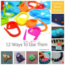 Load image into Gallery viewer, 120 Locking Stitch Markers in Plastic Case