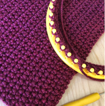 Load image into Gallery viewer, Loom Knit and Purl in 8 Eight Oversized Cowl Scarf Project Pattern made with Lion Brand Hometown USA Super Bulky in Tampa Spice colorway.