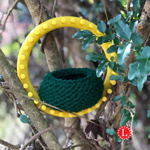 Load image into Gallery viewer, Loom Knit Birds Nest Pattern made with 31 Peg Loom Copyright Loomahat
