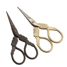 Load image into Gallery viewer, Dragon Small Embroidery Scissors Gold and Bronze