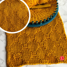 Load image into Gallery viewer, Loom Knit Stitches  Quilt Block Pattern
