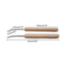 Load image into Gallery viewer, Set of 2 Wood Handle Hooks Craft Tool