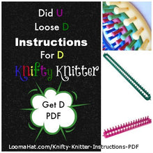 Load image into Gallery viewer, Loom Beginner Instruction Booklet for Round Long and Rectangle Looms