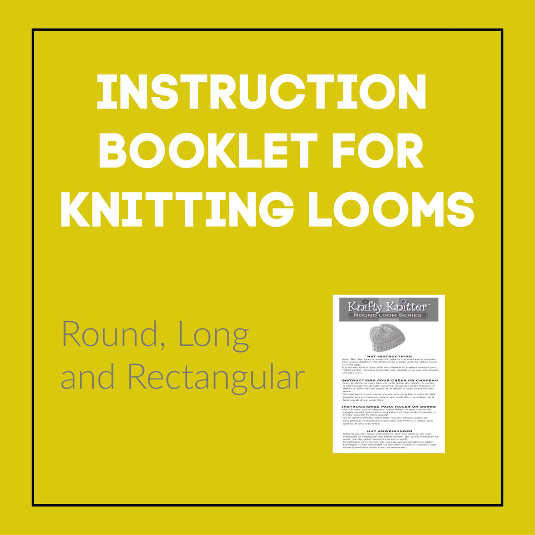 FREE Loom Beginner Instruction Booklet for Round Long and Rectangle Looms | Works for ALL Brands