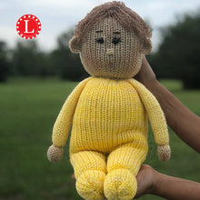 Load image into Gallery viewer, Loom Knit Chubby Doll Toy Copyright Loomahat 41 Pegs