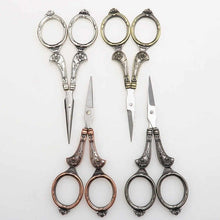 Load image into Gallery viewer, Vintage Style Embroidery Scissors | Thimble Needle Case Sewing Kit