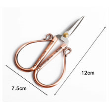 Load image into Gallery viewer, Large Handle Beautiful European Style Embroidery Scissor. Nice Heavy Metal / Looks Rich and Stylish. In Bronze , Copper , Silver and Gold