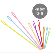 Load image into Gallery viewer, 3 Large Eye Blunt Plastic Needles in 3 Sizes 15cm 9cm 7 cm