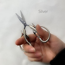 Load image into Gallery viewer, Vintage Style Two-Tone Swan Scissors