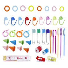 Load image into Gallery viewer, Locking stitch marker kit , needles, safety pins