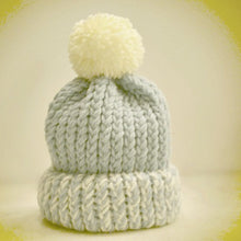 Load image into Gallery viewer, Beginner Easy Baby Loom Knit Hat Pattern with Video Tutorial by Loomahat Copyright 
