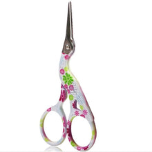 Load image into Gallery viewer, Colorful Vintage Style Storke Crane Scissors