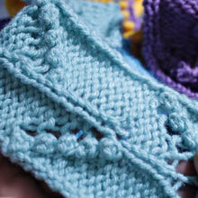 Load image into Gallery viewer, Popcorn Vine Stitch Pattern Flat and in the Round
